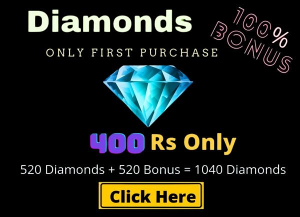 Top Up 520 Diamonds + 520 Bonus = 1040 💎
